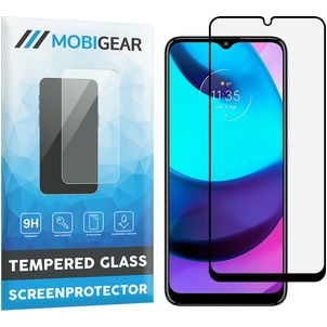 Mobigear Premium Motorola Moto E20 Glazen Screenprotector - Case Friendly - Zwart
