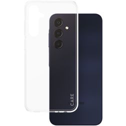 CARE by PanzerGlass Fashionable Doorzichtig Samsung Galaxy A25 5G Hoesje Flexibel TPU Backcover - Transparant