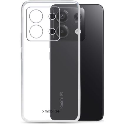 Mobilize Gelly Doorzichtig POCO X6 Hoesje Flexibel TPU Backcover - Transparant