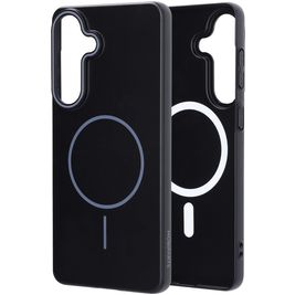 Mobiparts Slim Line Samsung Galaxy S26 Plus MagSafe Hoesje Hardcase Backcover - Onyx Black