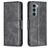 Mobigear Excellent Motorola Moto G200 5G Hoesje Bookcase Portemonnee - Zwart