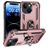 Mobigear Armor Ring iPhone 15 Hoesje Hardcase Backcover Shockproof met Ringhouder - Roségoud