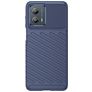 Mobigear Groove Motorola Moto G53 5G Hoesje Flexibel TPU Backcover - Blauw