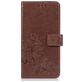 Mobigear Clover OnePlus 6T Hoesje Bookcase Portemonnee - Bruin