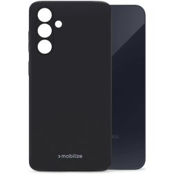 Mobilize Rubber Gelly Samsung Galaxy A55 Hoesje Flexibel TPU Backcover - Matt Black