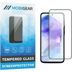 Mobigear Premium Samsung Galaxy A55 Glazen Screenprotector - Case Friendly - Zwart