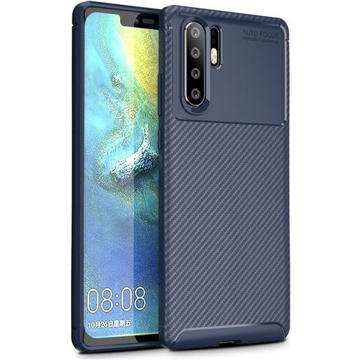 Mobigear Racing Huawei P30 Pro Hoesje Flexibel TPU Backcover - Blauw