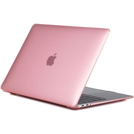 Mobigear Glossy MacBook Air 13 Inch (2018-2020) Hoes Hardshell Laptopcover MacBook Case - Roze - Model A1932 / A2179 / A2337