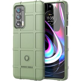 Mobigear Rugged Shield Motorola Edge (2021) Hoesje Flexibel TPU Backcover Shockproof - Groen