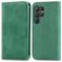 Mobigear Retro Slim Samsung Galaxy S25 Ultra Hoesje Bookcase Portemonnee - Groen