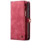 Caseme 008 Samsung Galaxy S10 Plus Hoesje Uitneembare 2in1 Bookcase Portemonnee - Rood