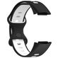 Mobigear Sport Dual Siliconen Fitbit Charge 5 Bandje Druksluiting - Zwart / Wit
