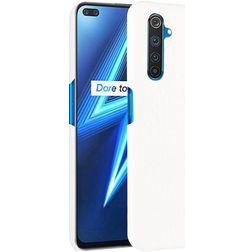 Mobigear Croco Realme X50 Pro Hoesje Hardcase Backcover - Wit