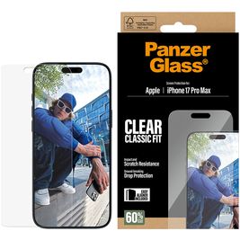 PanzerGlass Classic Fit iPhone 17 Pro Max Glazen Screenprotector - Case Friendly