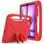 Mobigear AeroArmor iPad Air 13 Inch (2025) Kinder Tablethoes met Handvat + Stylus Houder - Rood