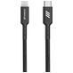 Mobigear Nylon USB-C naar Apple Lightning Kabel MFI 3 Meter - Zwart