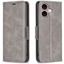 Mobigear Excellent iPhone 16 Plus Hoesje Bookcase Portemonnee - Grijs
