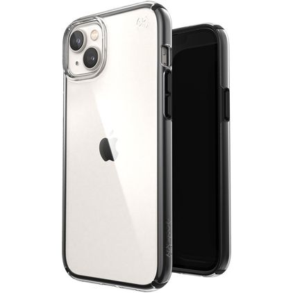 Speck Presidio Perfect Clear Geo iPhone 14 Plus Hoesje Hardcase Backcover Shockproof - Transparant / Zwart