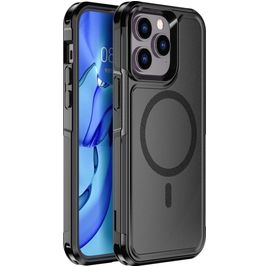 Mobigear Traveller iPhone 14 Pro Max MagSafe Hoesje Hardcase Backcover Shockproof - Zwart