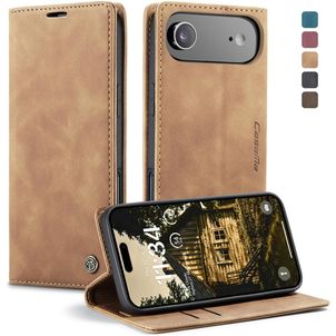 CaseMe 013 iPhone Air Hoesje Bookcase Portemonnee - Bruin