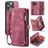 Caseme 008 iPhone 16 Pro Hoesje Uitneembare 2in1 Bookcase Portemonnee - Rood