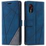 Mobigear Rhombus Samsung Galaxy Xcover 7 Hoesje Bookcase Portemonnee - Blauw