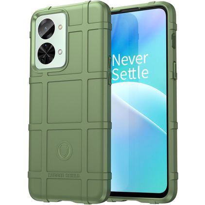 Mobigear Rugged Shield OnePlus Nord 2T 5G Hoesje Flexibel TPU Backcover Shockproof - Groen