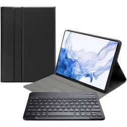 Mobilize Detachable Bluetooth Keyboard Samsung Galaxy Tab S7 Plus Hoes AZERTY Bluetooth Toetsenbord Bookcase - Zwart
