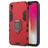 Mobigear Armor Ring iPhone XR Hoesje Hardcase Backcover Shockproof met Ringhouder - Rood