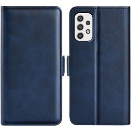 Mobigear Slim Magnet Samsung Galaxy A23 Hoesje Bookcase Portemonnee - Donkerblauw
