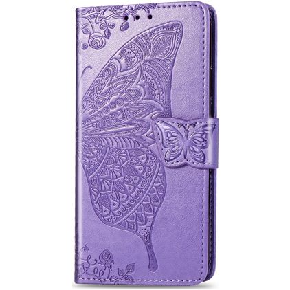 Mobigear Butterfly iPhone 11 Hoesje Bookcase Portemonnee - Paars