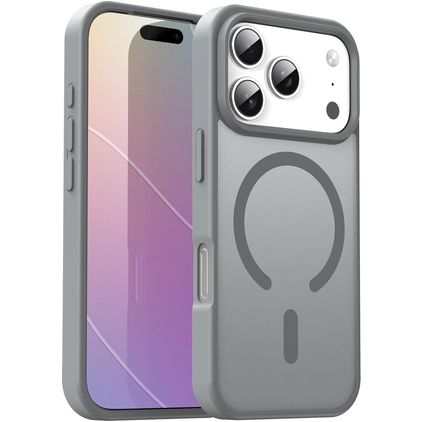 Mobigear Shockproof iPhone 17 Pro MagSafe Hoesje Hardcase Backcover - Grijs