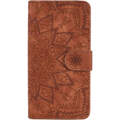 Mobigear Mandala iPhone 11 Pro Max Hoesje Bookcase Portemonnee - Bruin