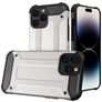 Mobigear Outdoor iPhone 14 Pro Max Hoesje Hardcase Backcover Shockproof - Zilver