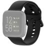 Mobigear Sport Buckle Siliconen Fitbit Versa Bandje Gespsluiting - Zwart