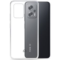 Mobilize Gelly Doorzichtig POCO X4 GT Hoesje Flexibel TPU Backcover - Transparant