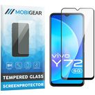 Mobigear Premium Vivo Y72 Glazen Screenprotector - Case Friendly - Zwart