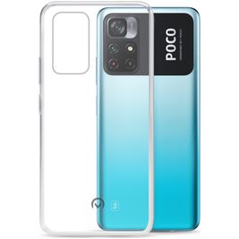 Mobilize Gelly Doorzichtig POCO M4 Pro 5G Hoesje Flexibel TPU Backcover - Transparant