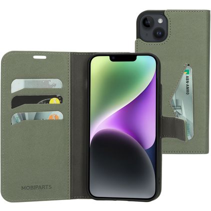 Mobiparts Classic Wallet iPhone 14 Plus Hoesje Bookcase Portemonnee - Stone Green