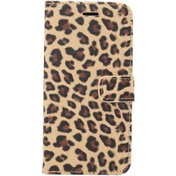 Mobigear Leopard iPhone XR Hoesje Bookcase Portemonnee - Bruin