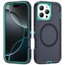 Mobigear Rugged Mag iPhone 16 Pro MagSafe Hoesje Hardcase Backcover Shockproof - Donkerblauw