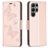 Mobigear Butterfly Samsung Galaxy S23 Ultra Hoesje Bookcase Portemonnee - Roségoud