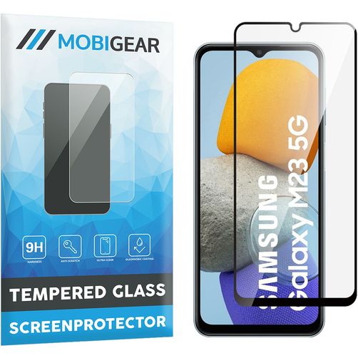 Mobigear Premium Samsung Galaxy M23 Glazen Screenprotector - Case Friendly - Zwart