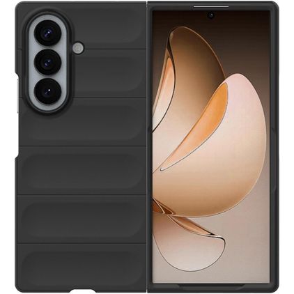 Mobigear Bumpy Samsung Galaxy Z Fold 8 Ultra Hoesje Flexibel TPU Backcover - Zwart