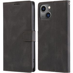 Mobigear Wallet 30 iPhone 14 Plus Hoesje Bookcase Portemonnee - Zwart