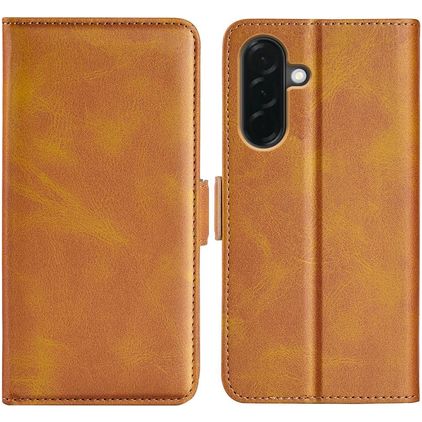 Mobigear Slim Magnet Samsung Galaxy A57 Hoesje Bookcase Portemonnee - Cognac