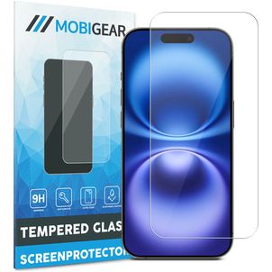 Mobigear iPhone 16 Plus Glazen Screenprotector - Case Friendly