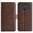 Mobigear Slim Magnet POCO C40 Hoesje Bookcase Portemonnee - Bruin