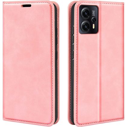 Mobigear Retro Slim Motorola Moto E13 Hoesje Bookcase Portemonnee - Roze