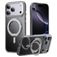 Mobigear Frosted Mag iPhone 17 Pro Max MagSafe Hoesje Hardcase Backcover met Standaard - Grijs